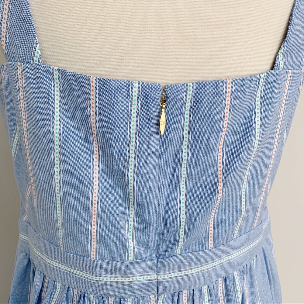 NWT • Draper James Blue Striped Dress - Picture 7 of 10